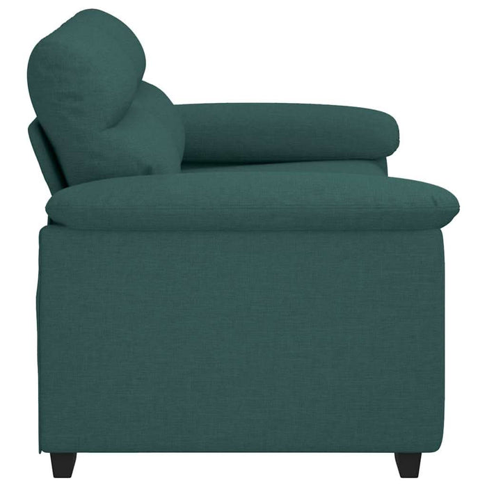 Canapea cu 2 locuri, verde închis, 160x81x84 cm, material textil WALTI