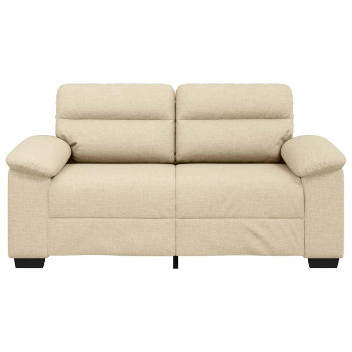 Canapea cu 2 locuri, crem, 160x81x84 cm, material textil WALTI
