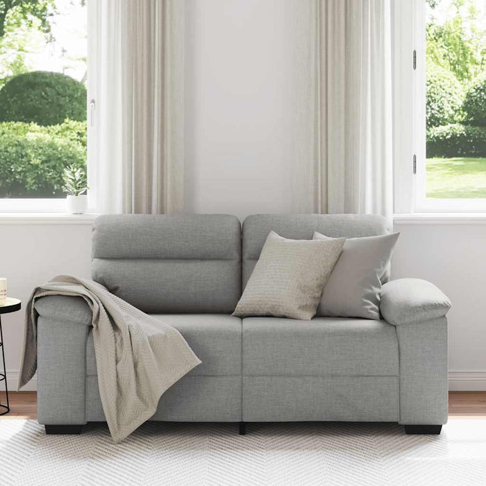 Canapea cu 2 locuri, gri nor, 160x81x84 cm, material textil WALTI