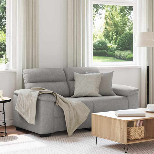 Canapea cu 2 locuri, gri nor, 160x81x84 cm, material textil - WALTI WALTI