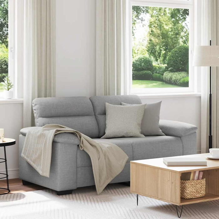 Canapea cu 2 locuri, gri nor, 160x81x84 cm, material textil WALTI
