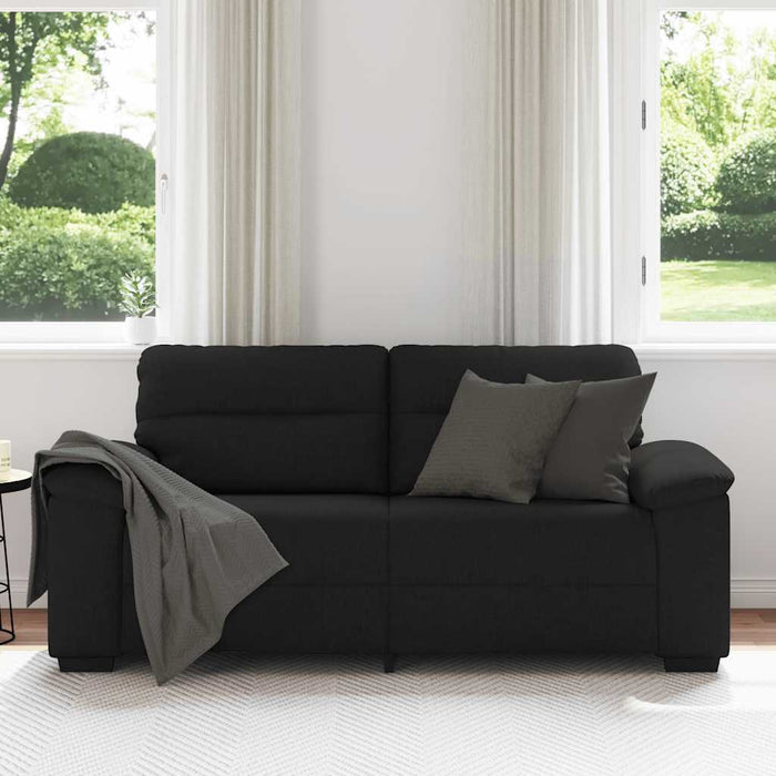 Canapea cu 2 locuri negru 140 cm stofa - WALTI WALTI