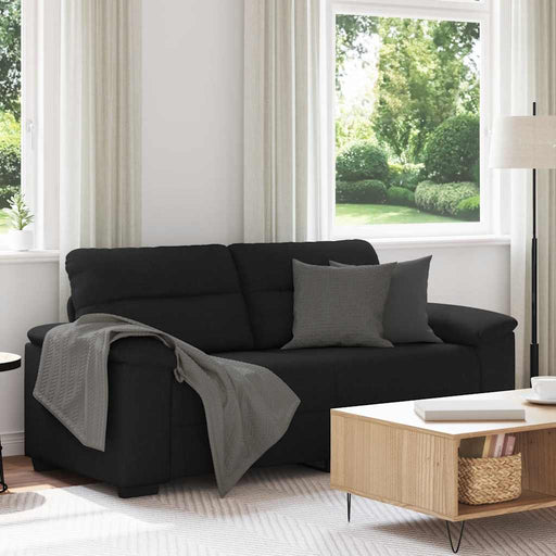 Canapea cu 2 locuri negru 180x81x84 cm stofa - WALTI WALTI