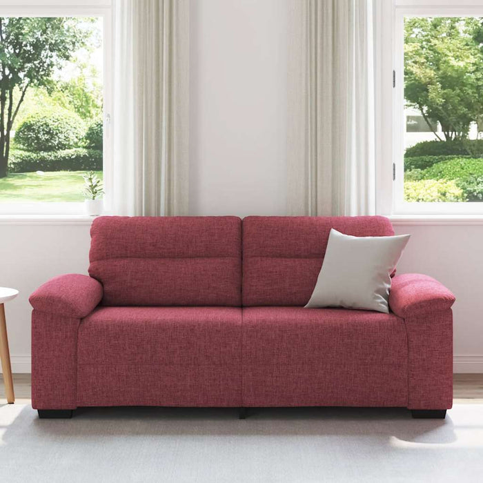 Canapea cu 2 locuri, roșu vin, 180x81x84 cm, material textil WALTI