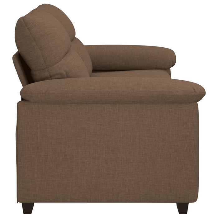 Canapea cu 2 locuri, maro, 180x81x84 cm, material textil WALTI