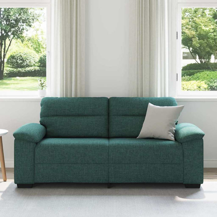 Canapea cu 2 locuri, verde închis, 180x81x84 cm, material textil WALTI