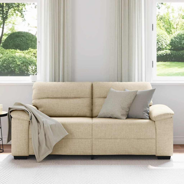 Canapea cu 2 locuri, crem, 180x81x84 cm, material textil WALTI