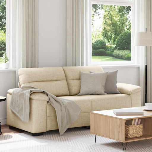 Canapea cu 2 locuri, crem, 180x81x84 cm, material textil - WALTI WALTI