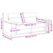 Canapea cu 2 locuri 180x81x84 cm, in - WALTI WALTI