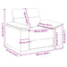 Canapea fotoliu crem 100x81x84 cm piele ecologică - WALTI WALTI