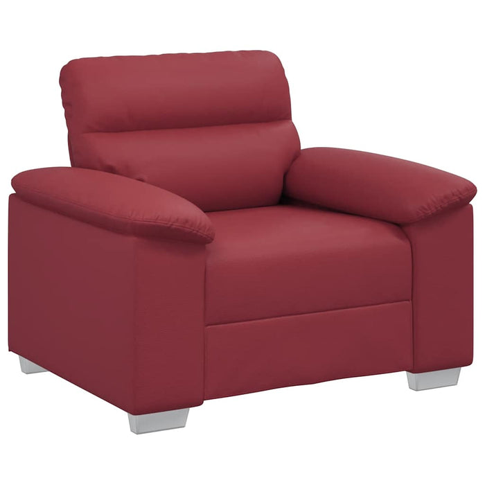Canapea extensibilă, roșu vin, 100x81x84 cm, piele ecologică - WALTI WALTI