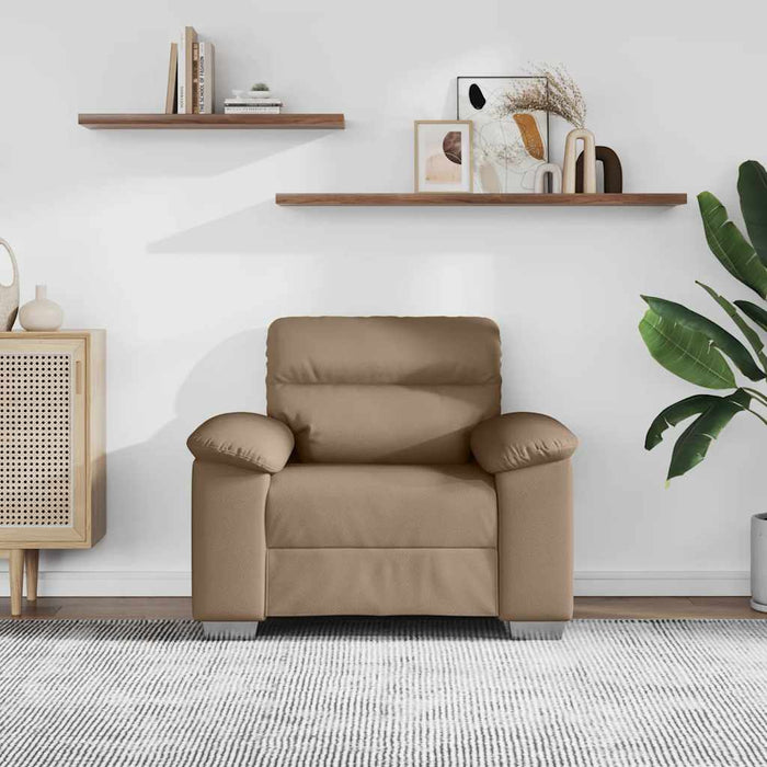 Canapea Scaun Cappuccino 100x81x84 cm piele artificială WALTI