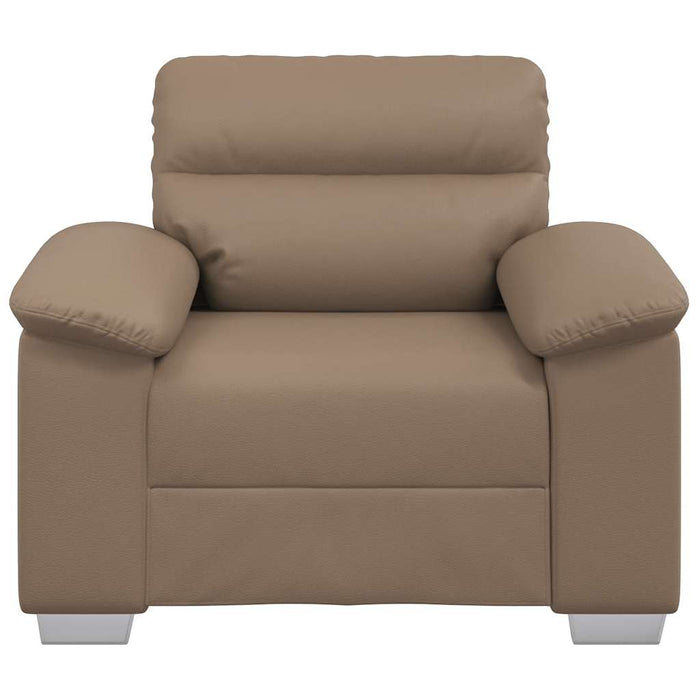 Canapea Scaun Cappuccino 100x81x84 cm piele artificială WALTI