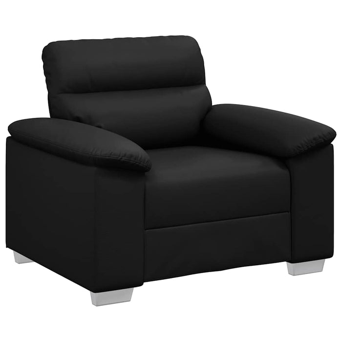 Canapea scaun negru 100x81x84 cm piele artificială WALTI