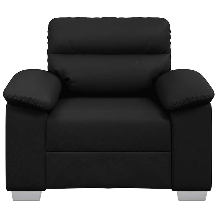 Canapea scaun negru 100x81x84 cm piele artificială WALTI