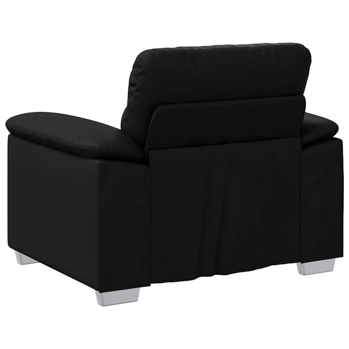 Canapea scaun negru 100x81x84 cm piele artificială WALTI