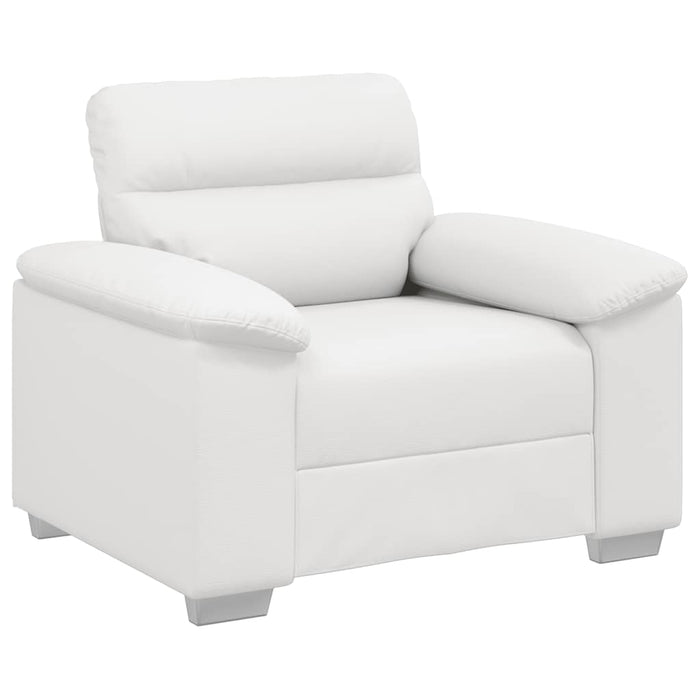 Canapea fotoliu alb 100x81x84 cm piele ecologică - WALTI WALTI