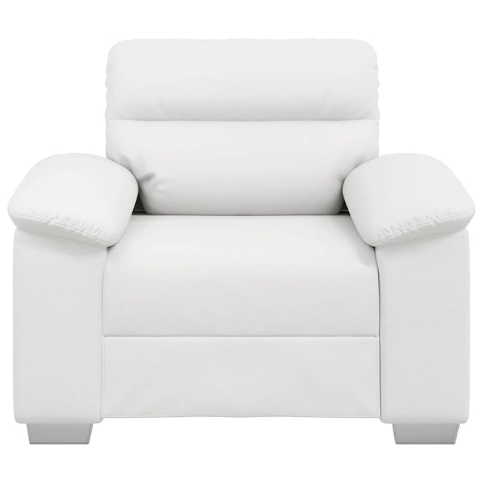 Canapea fotoliu alb 100x81x84 cm piele ecologică - WALTI WALTI