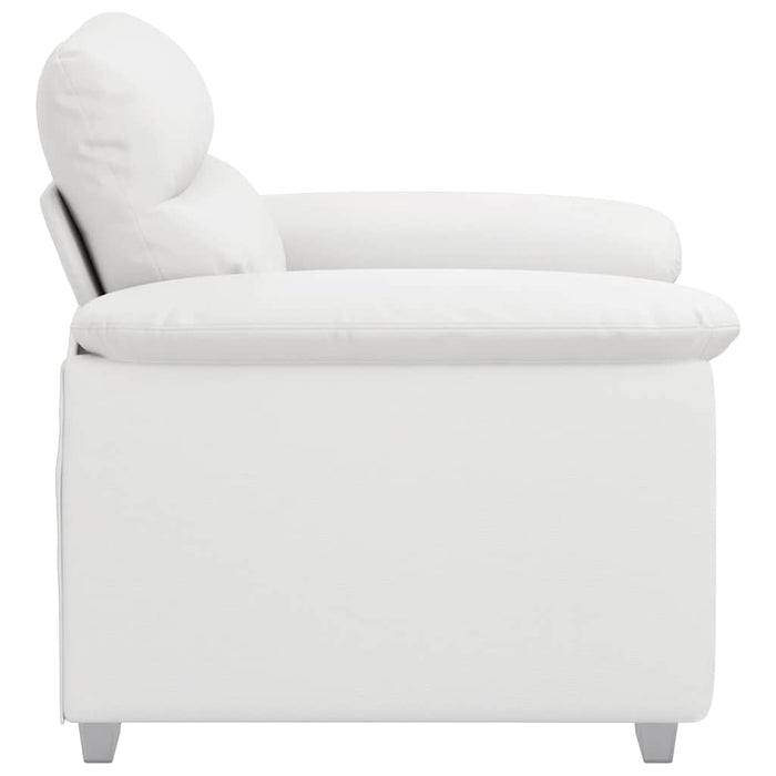 Canapea fotoliu alb 100x81x84 cm piele ecologică - WALTI WALTI