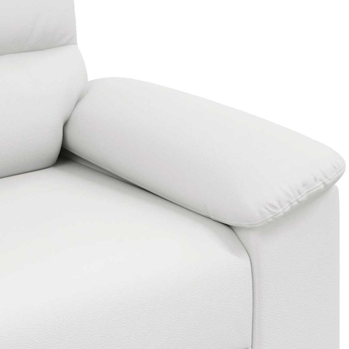 Canapea fotoliu alb 100x81x84 cm piele ecologică - WALTI WALTI