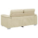 Canapea cu 2 locuri, crem, 160x81x84 cm, piele ecologică - WALTI WALTI