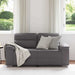Canapea cu 2 locuri, gri, 160x81x84 cm, piele ecologică - WALTI WALTI