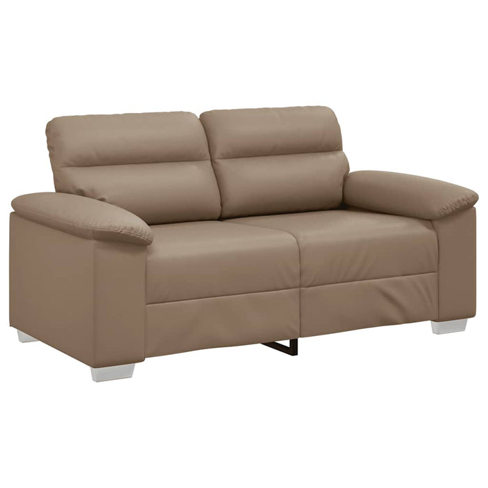 Canapea cu 2 locuri Cappuccino, 160x81x84 cm, piele ecologică WALTI