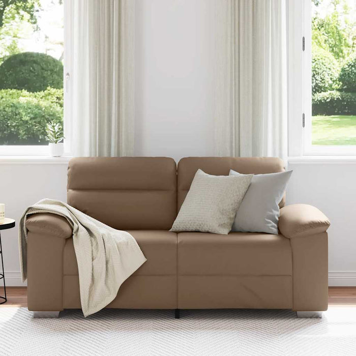 Canapea cu 2 locuri Cappuccino, 160x81x84 cm, piele ecologică WALTI
