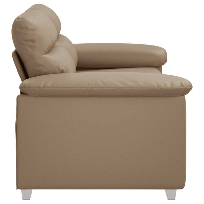 Canapea cu 2 locuri Cappuccino, 160x81x84 cm, piele ecologică WALTI