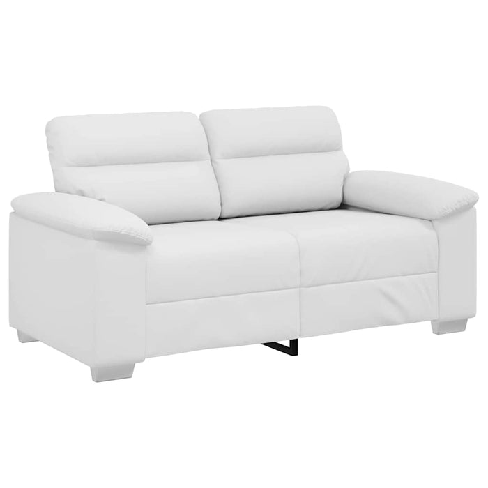 Canapea cu 2 locuri, albă, 160x81x84 cm, piele ecologică - WALTI WALTI