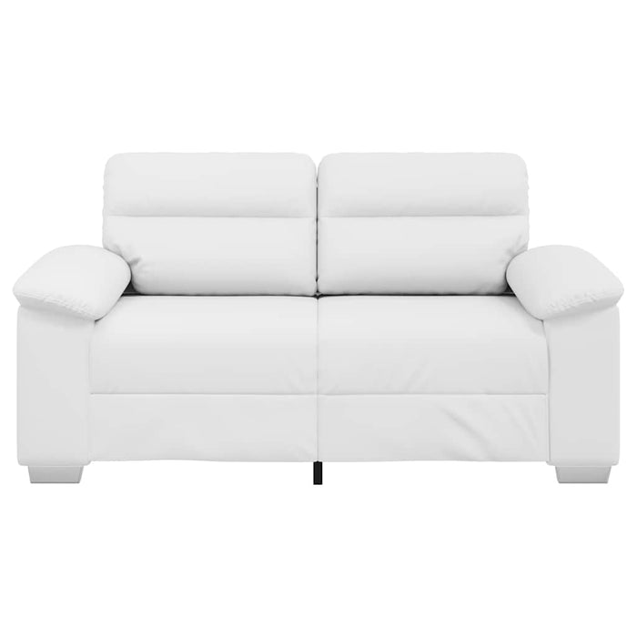 Canapea cu 2 locuri, albă, 160x81x84 cm, piele ecologică - WALTI WALTI