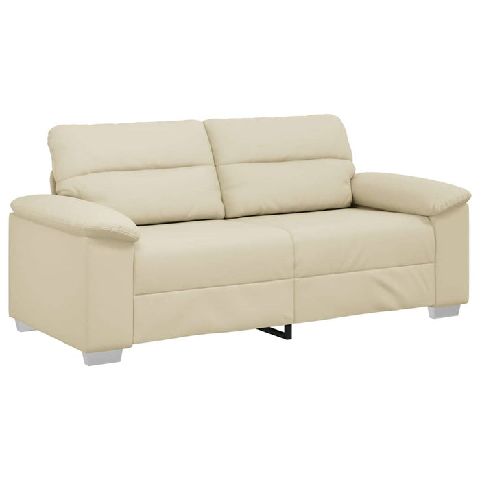 Canapea cu 2 locuri, crem, 180x81x84 cm, piele ecologică - WALTI WALTI