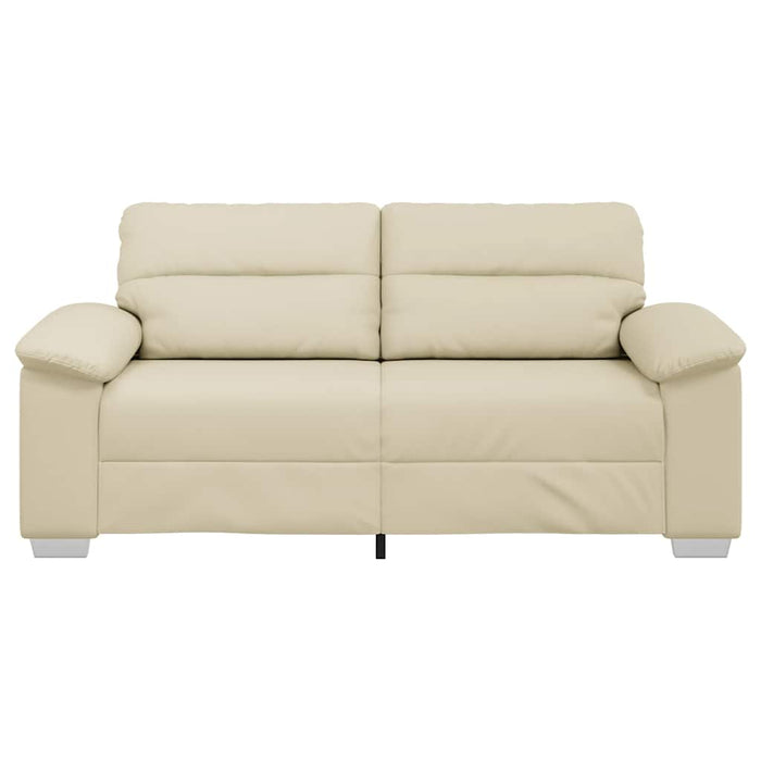 Canapea cu 2 locuri, crem, 180x81x84 cm, piele ecologică - WALTI WALTI