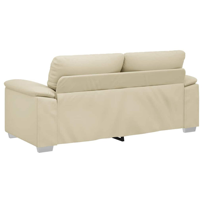 Canapea cu 2 locuri, crem, 180x81x84 cm, piele ecologică - WALTI WALTI