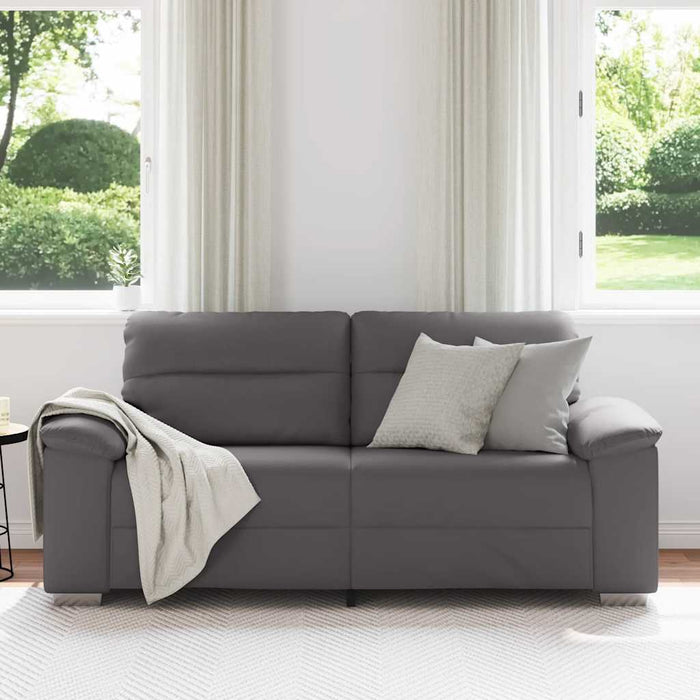 Canapea cu 2 locuri, gri, 180x81x84 cm, piele ecologică - WALTI WALTI