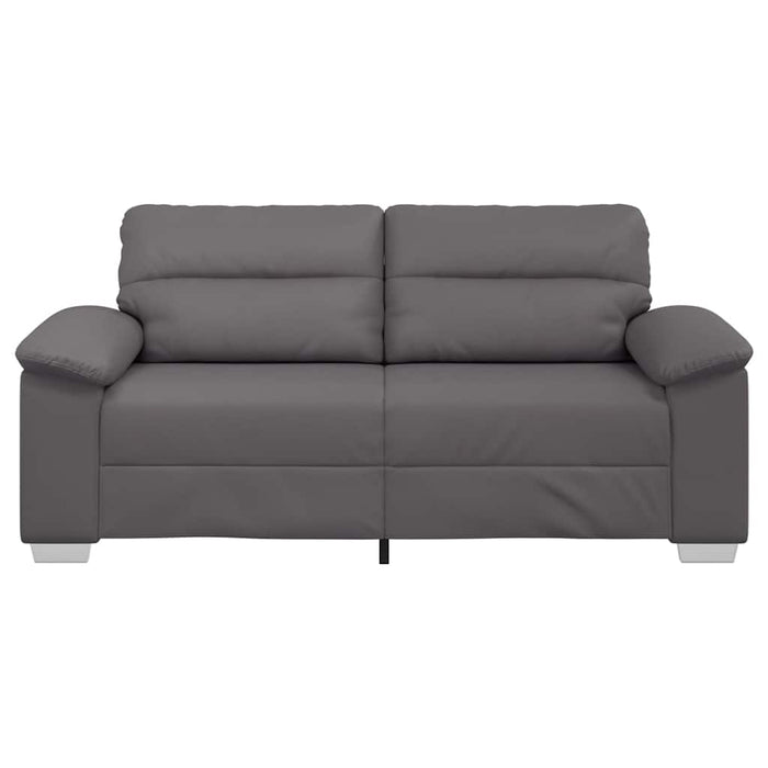 Canapea cu 2 locuri, gri, 180x81x84 cm, piele ecologică - WALTI WALTI