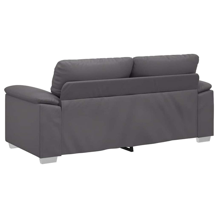 Canapea cu 2 locuri, gri, 180x81x84 cm, piele ecologică - WALTI WALTI