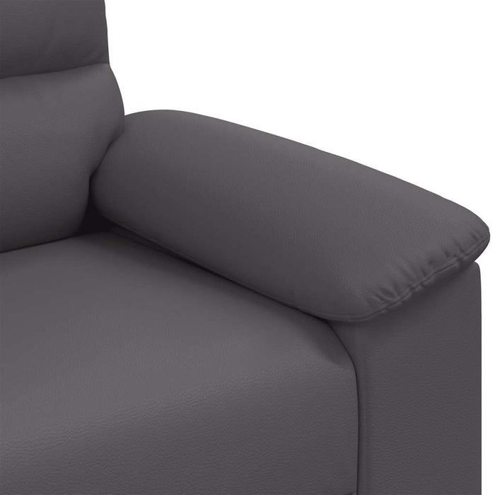 Canapea cu 2 locuri, gri, 180x81x84 cm, piele ecologică - WALTI WALTI