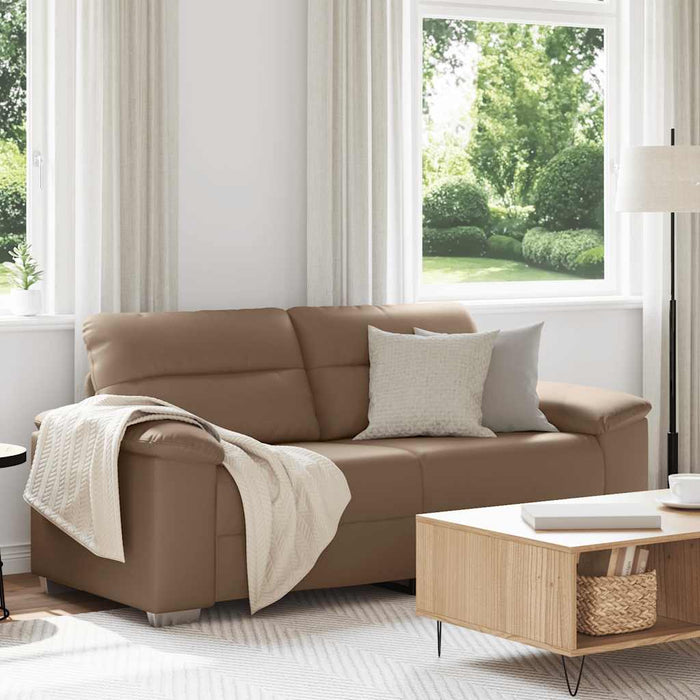 Canapea cu 2 locuri Cappuccino, 180x81x84 cm, piele ecologică WALTI