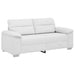 Canapea cu 2 locuri, albă, 180x81x84 cm, piele ecologică - WALTI WALTI