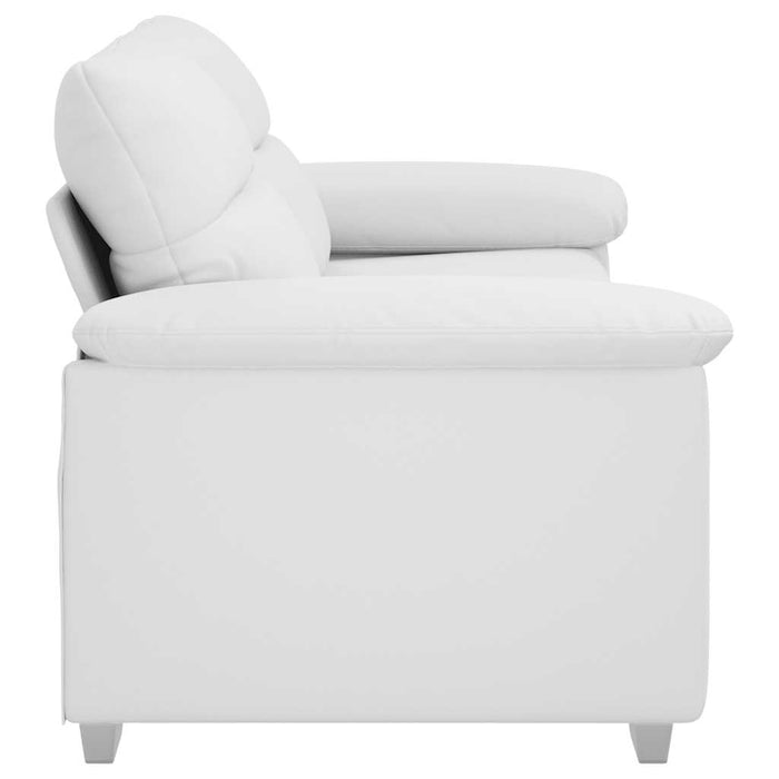 Canapea cu 2 locuri, albă, 180x81x84 cm, piele ecologică - WALTI WALTI