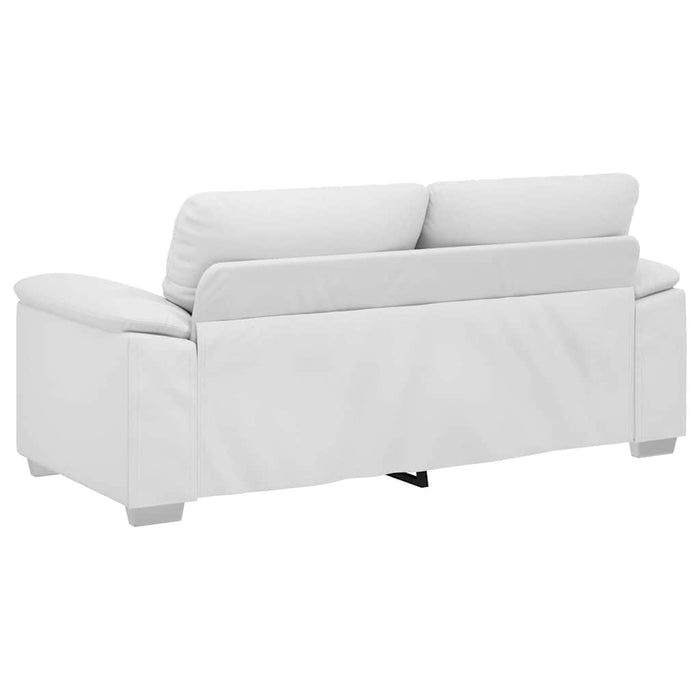 Canapea cu 2 locuri, albă, 180x81x84 cm, piele ecologică - WALTI WALTI