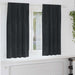 Perdele opace 2 pcs Negru 140 x 175 cm Catifea - WALTI WALTI