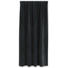 Perdele opace 2 pcs Negru 140 x 175 cm Catifea - WALTI WALTI