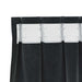 Perdele opace 2 pcs Negru 140 x 245 cm Catifea - WALTI WALTI