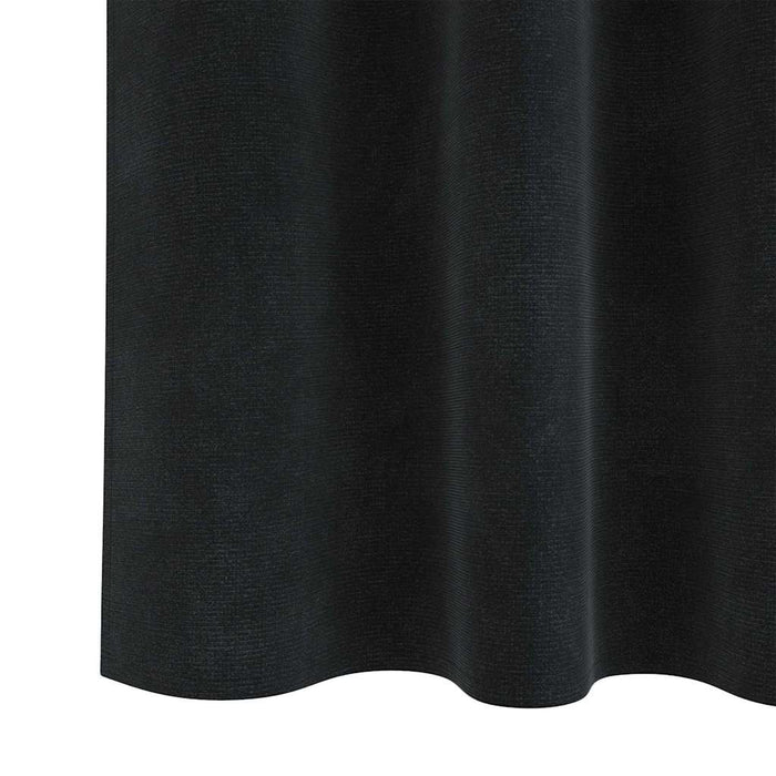 Perdele opace 2 pcs Negru 140 x 245 cm Catifea - WALTI WALTI