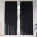 Perdele opace 2 pcs Negru 140 x 245 cm Catifea - WALTI WALTI