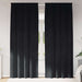 Perdele opace 2 pcs Negru 140 x 260 cm Catifea - WALTI WALTI