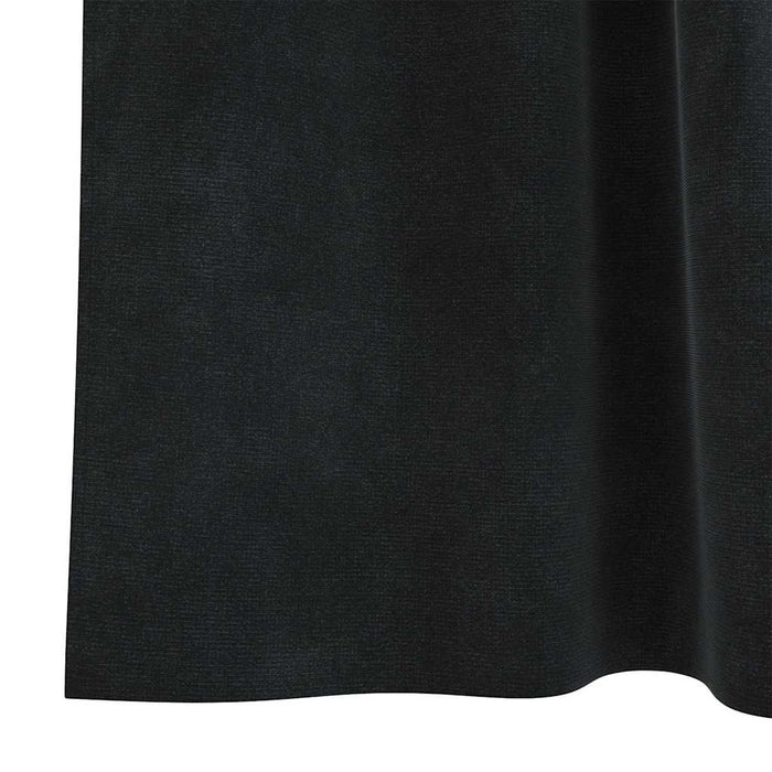 Perdele opace 2 pcs Negru 140 x 140 cm Catifea - WALTI WALTI