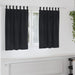 Perdele opace 2 pcs Negru 140 x 140 cm Catifea - WALTI WALTI
